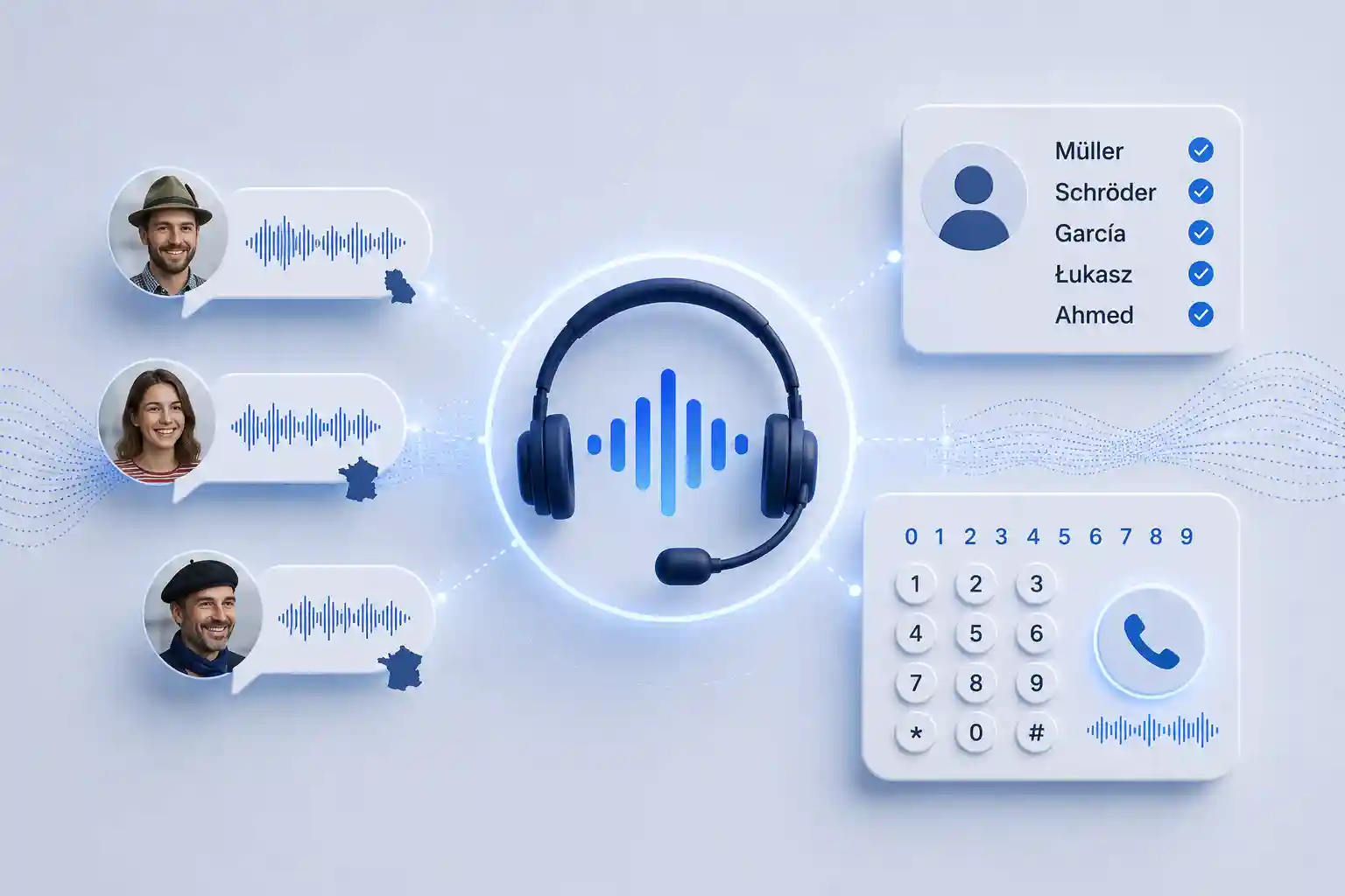 KI-Telefonassistent verarbeitet Dialekte, Namen und Ziffern am Telefon