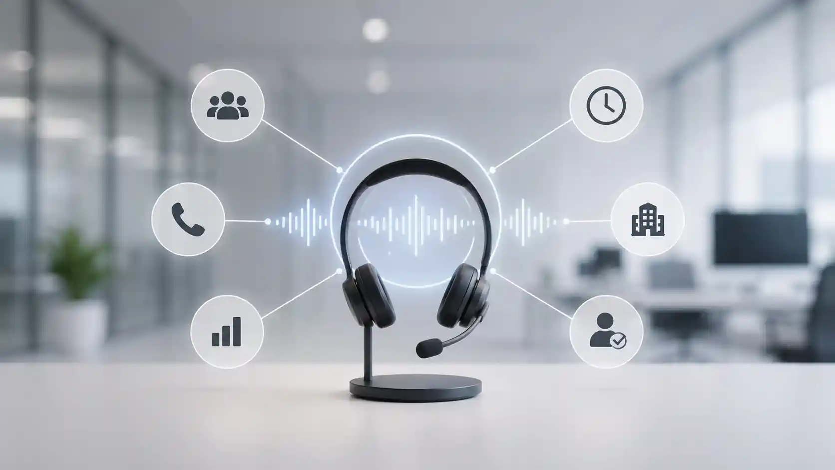 Anruffluss eines KI-Telefonassistenten im Unternehmen