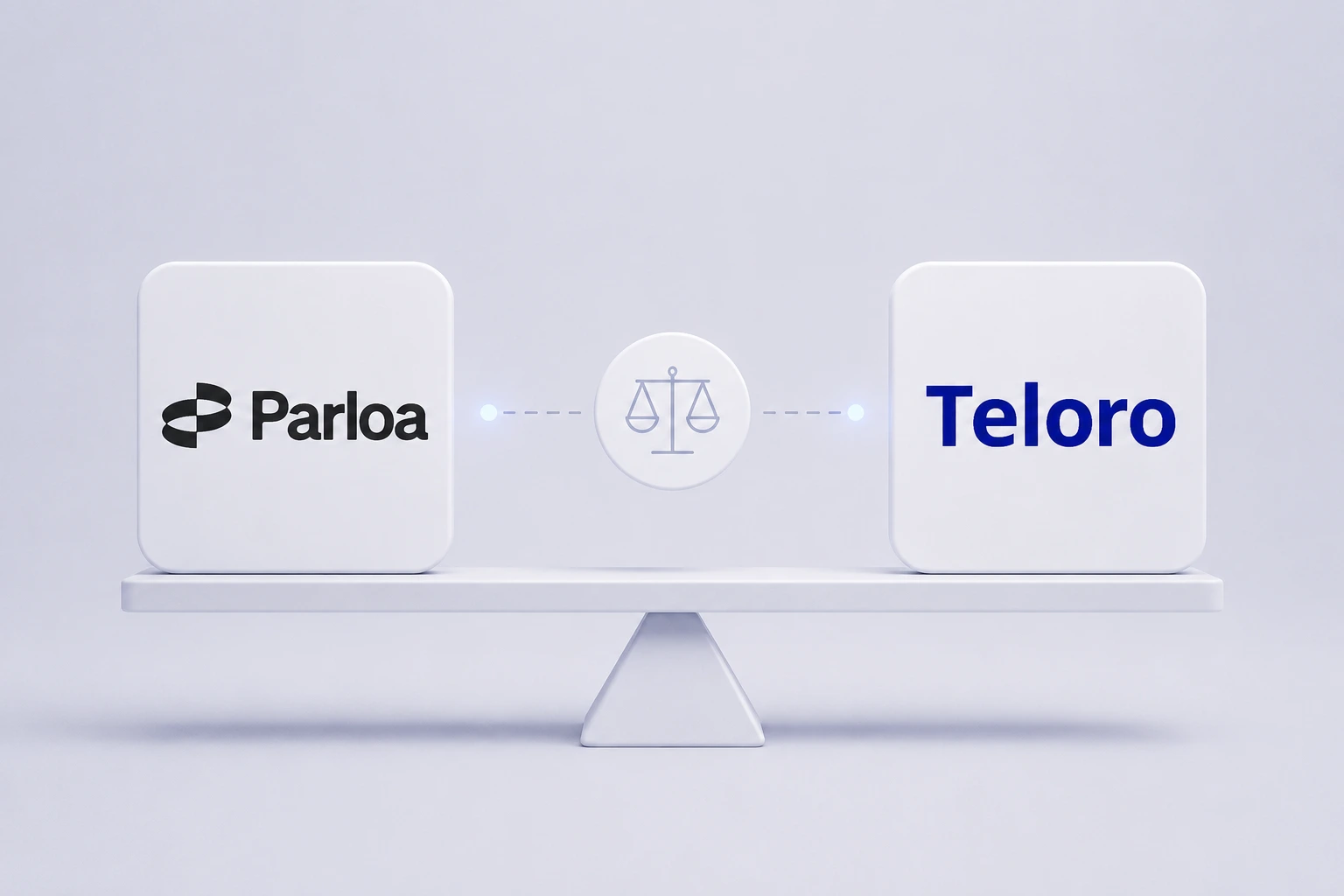Entscheidung zwischen Parloa Enterprise-Plattform und Teloro Telefon-KI